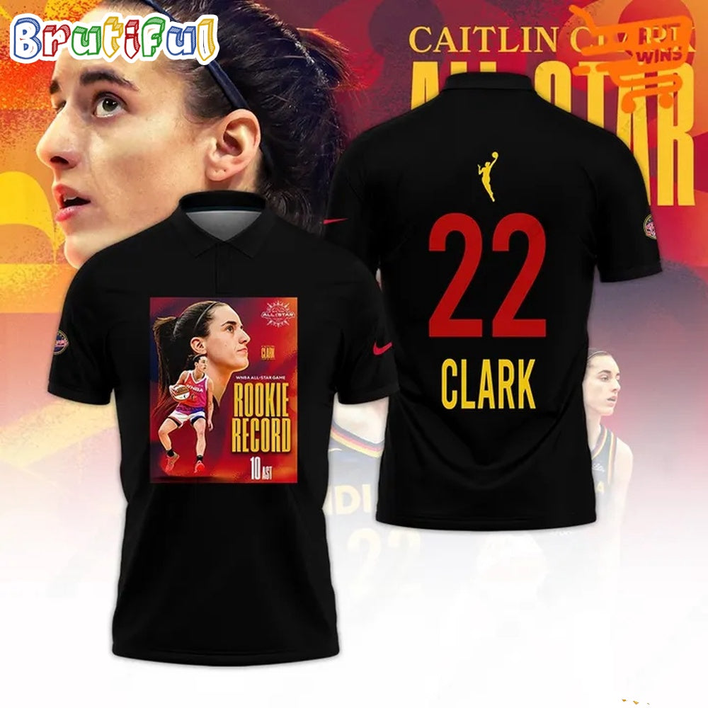 Caitlin Clark All Star 2024 Rookie Record Polo Shirt
