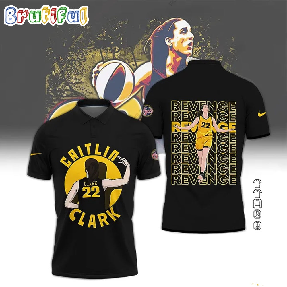 Caitlin Clark Revenge WNBA All-Star 2024 Graphics Design Polo Shirt