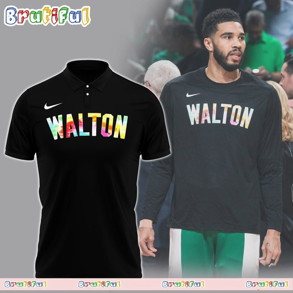 NBA Adam Silver Bill Walton Boston Celtics Polo Shirt