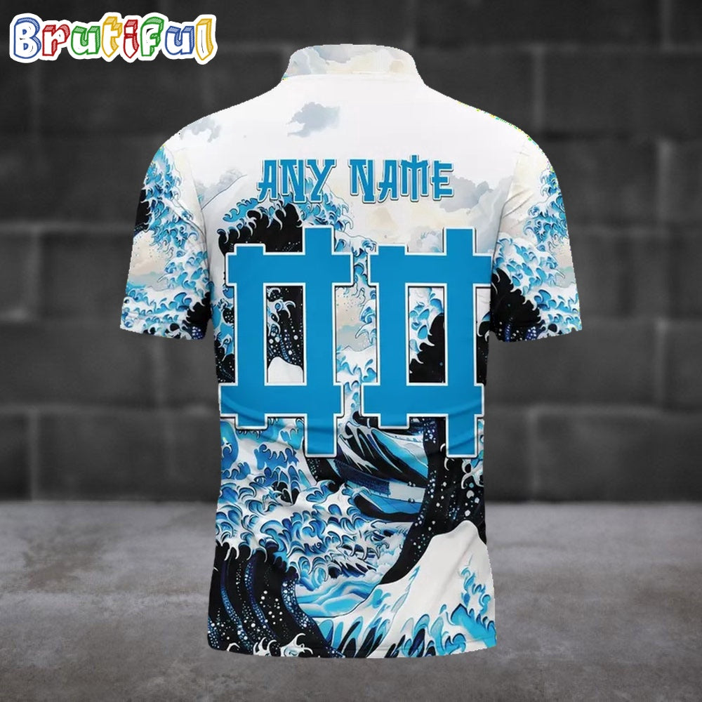 NFL Carolina Panthers Football Great Wave Polo Shirt