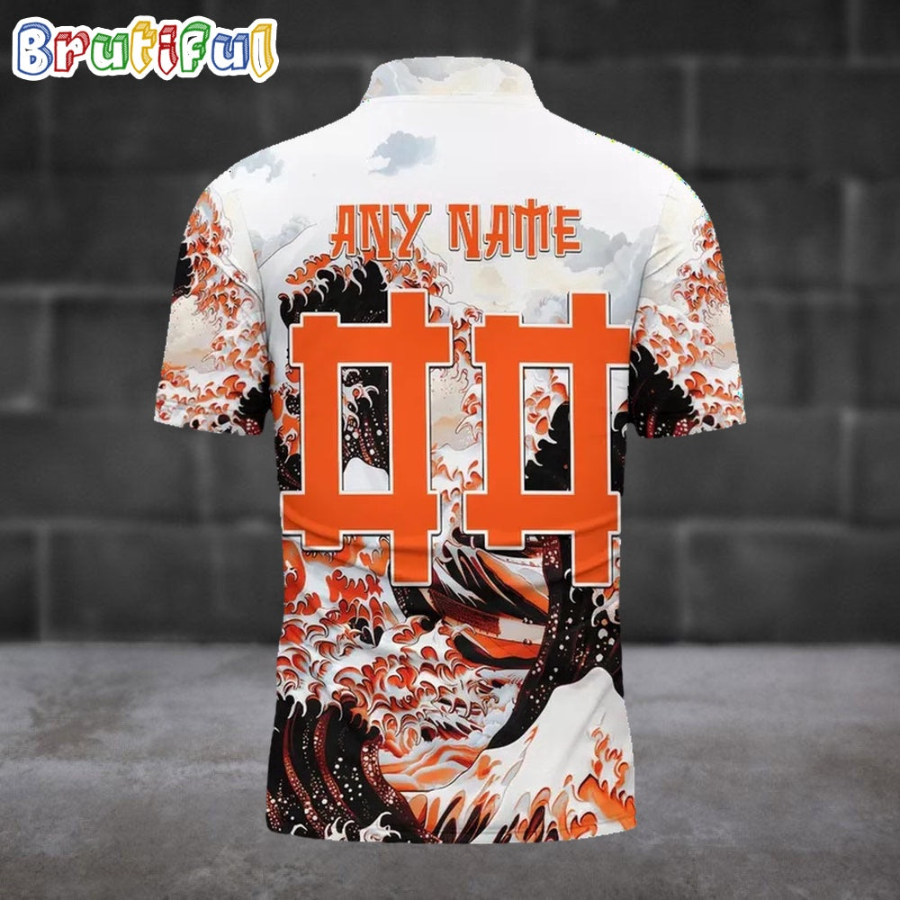 NFL Cincinnati Bengals Football Great Wave Polo Shirt