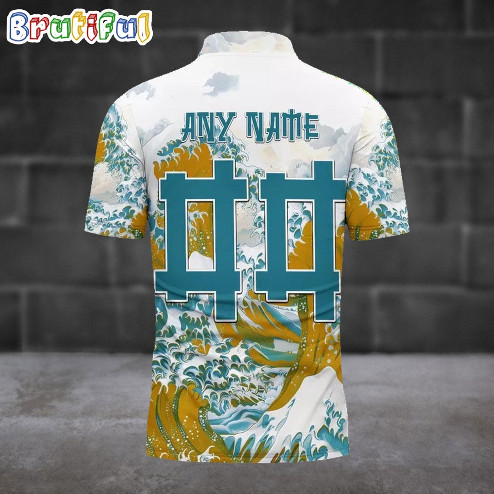 NFL Jacksonville Jaguars Football Great Wave Polo Shirt
