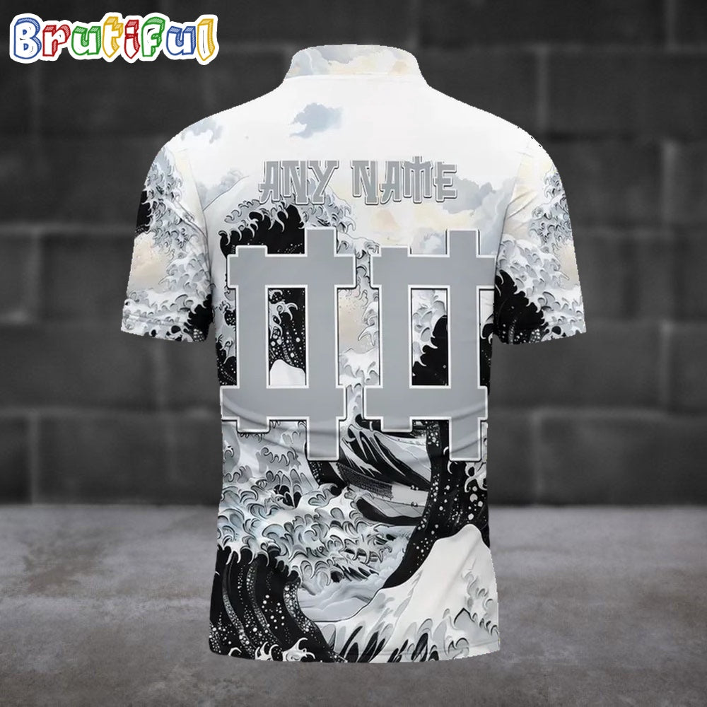 NFL Las Vegas Raiders Football Great Wave Polo Shirt