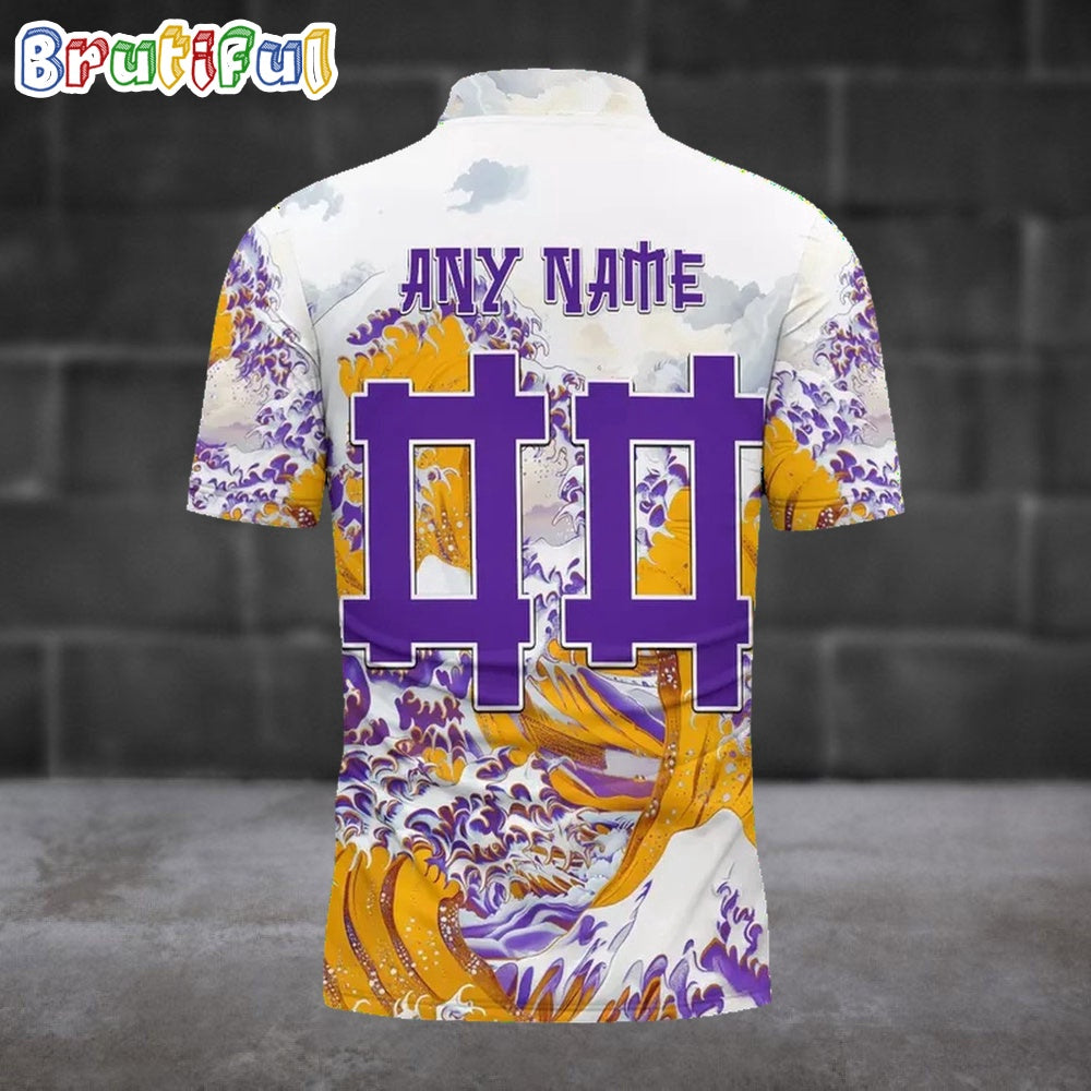 NFL Minnesota Vikings Football Great Wave Polo Shirt