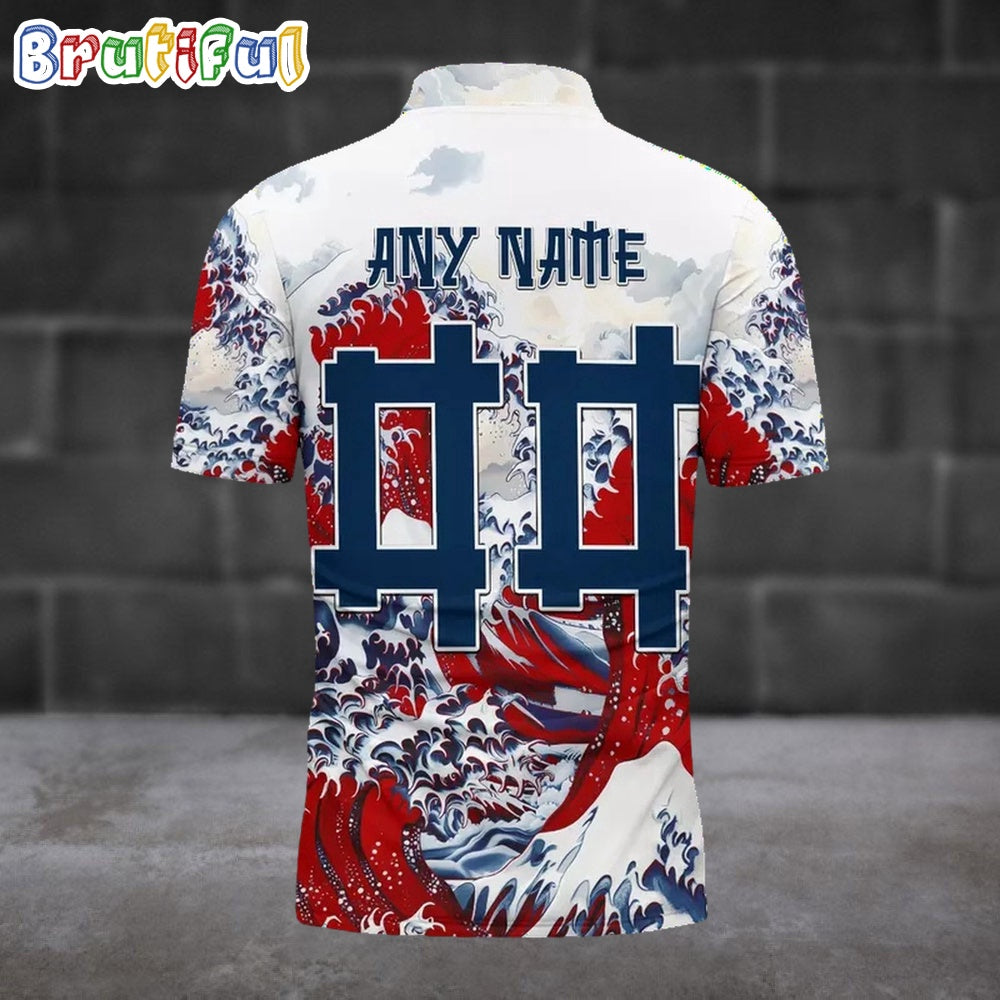 NFL New England Patriots Football Great Wave Polo Shirt