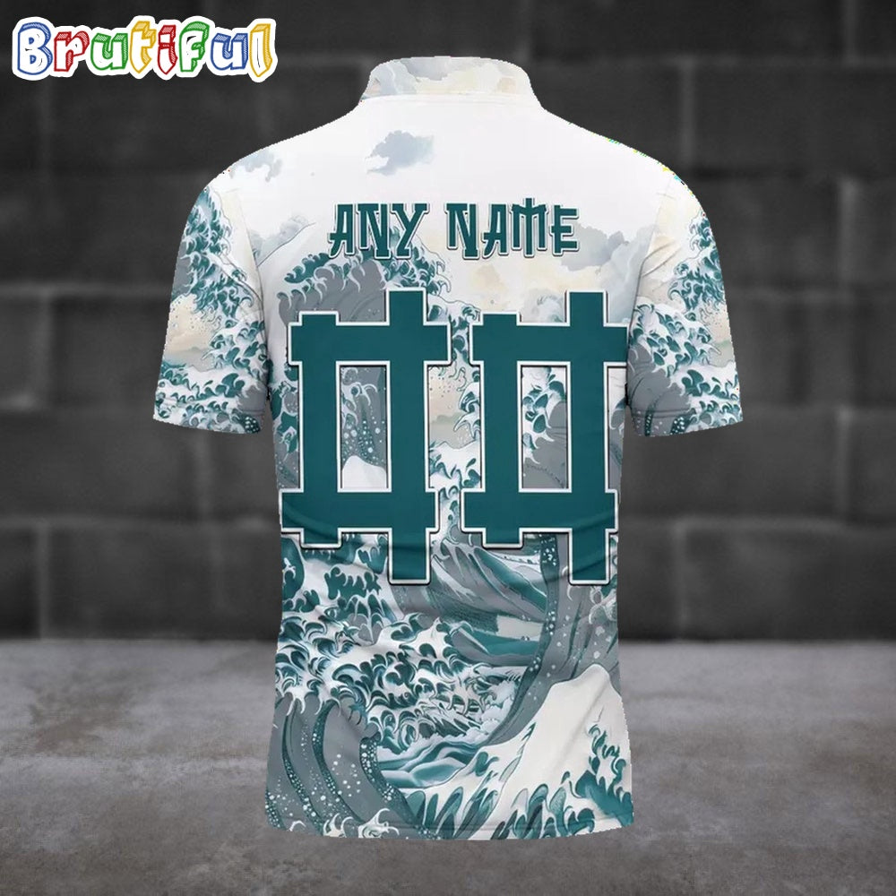 NFL Philadelphia Eagles Football Great Wave Polo Shirt