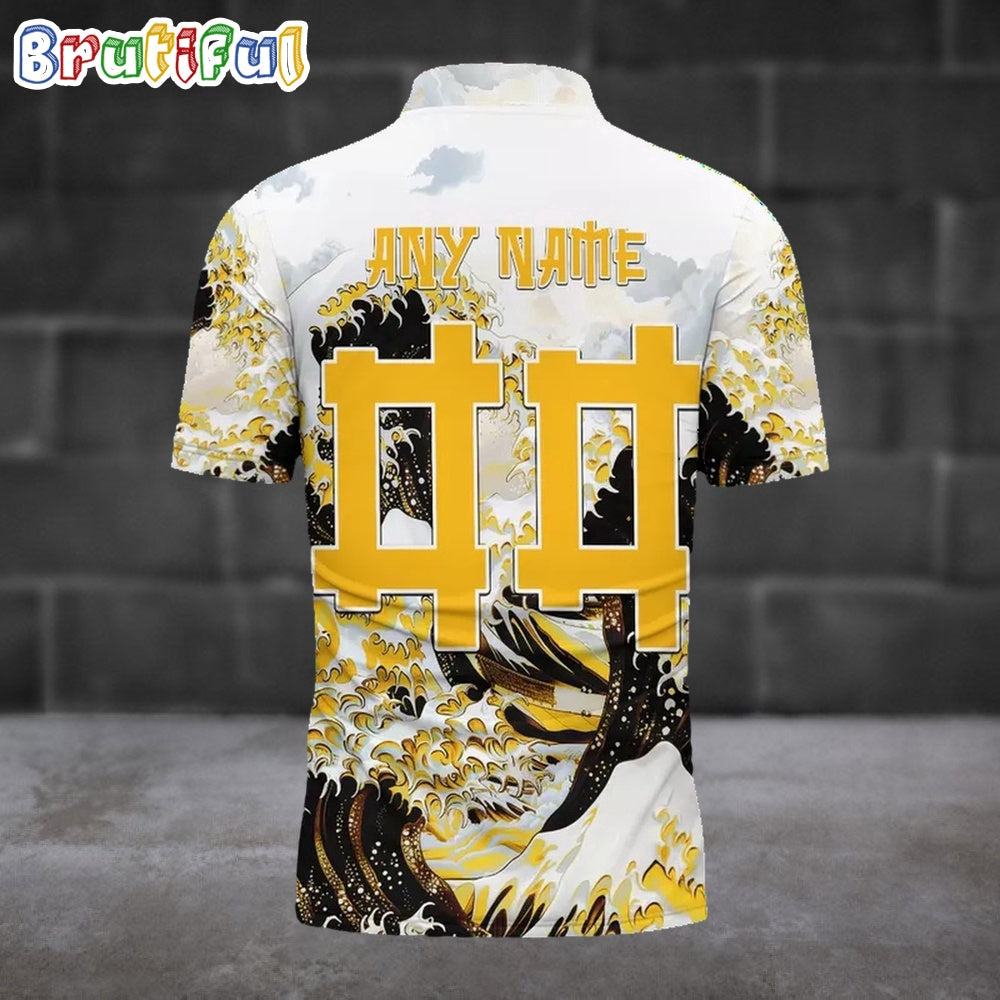 NFL Pittsburgh Steelers Football Great Wave Polo Shirt