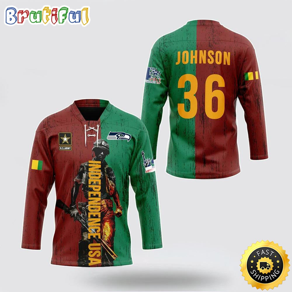 Personalized NFL Seattle Seahawks Hockey Jersey Vietnam Veterans Day Nfl Hockey Jersey For Fans