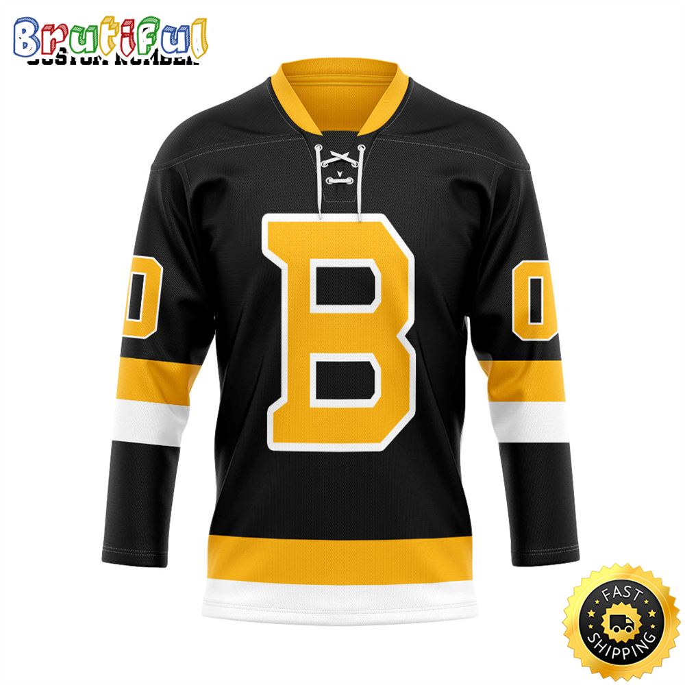 Personalized NHL Black Boston Bruins Hockey Jersey Nhl Hockey Jerseys