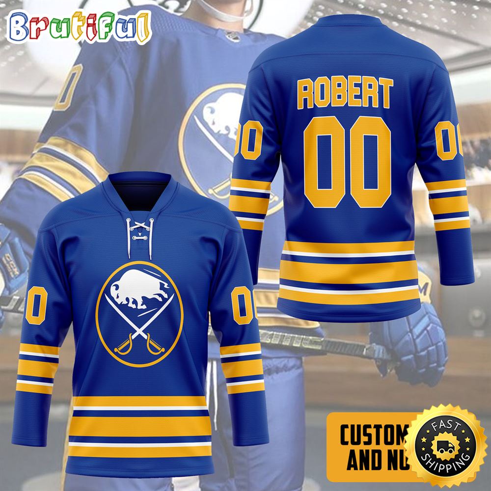 Personalized NHL Blue Buffalo Sabres Hockey Jersey Nhl Hockey Jerseys