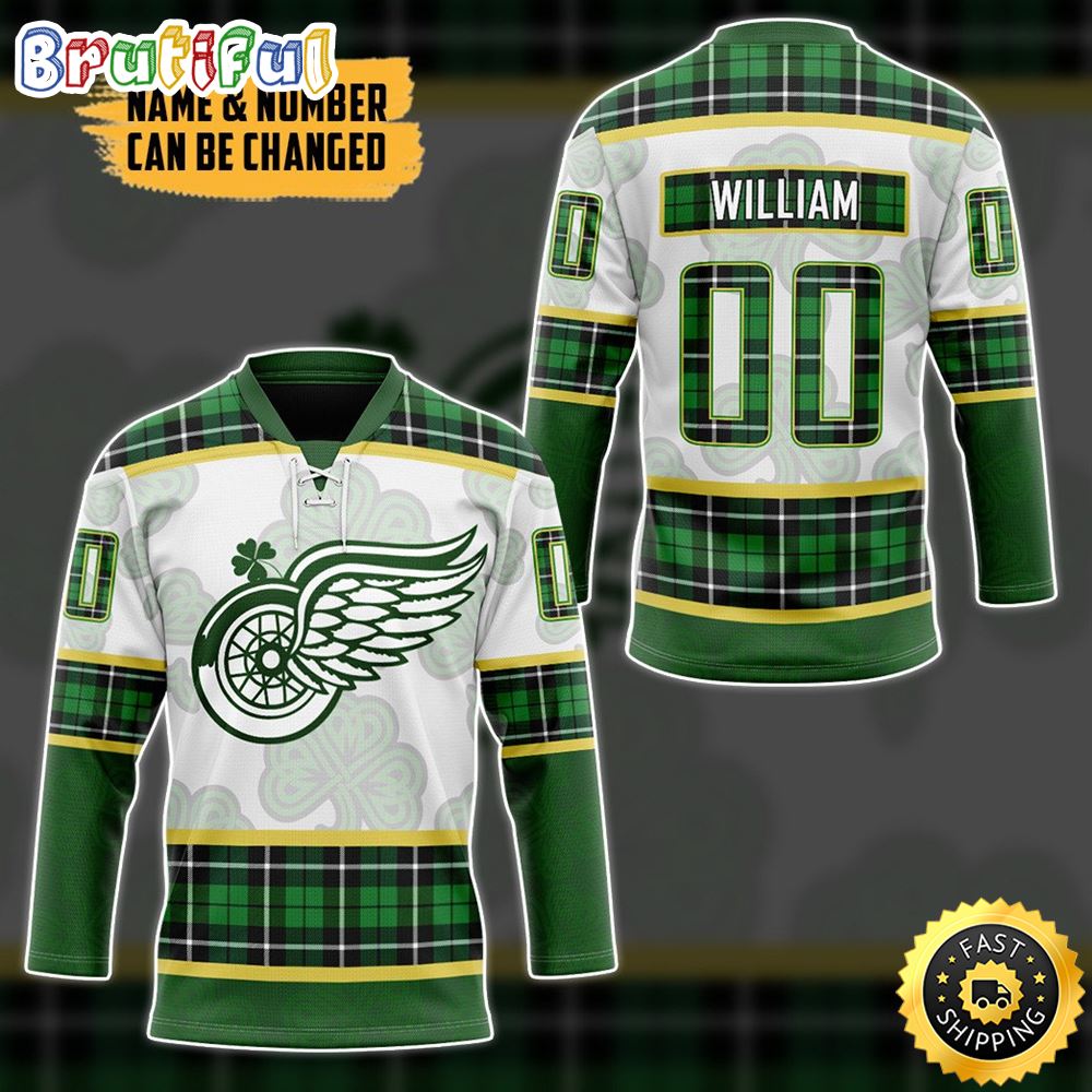 Personalized NHL Detroit Red Wings St. Patrick Days Concepts Hockey Jersey Nhl Hockey Jerseys