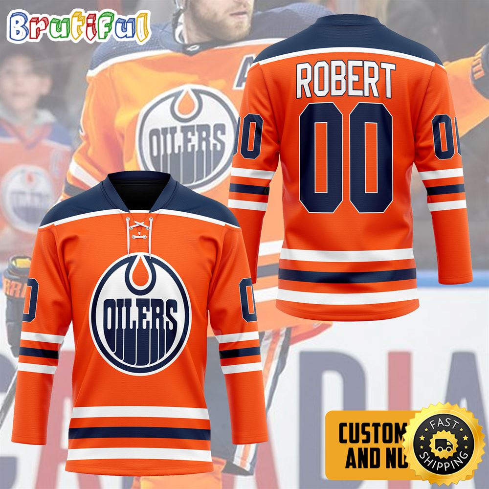 Personalized NHL Edmonton Oilers Hockey Jersey For Football Fans Nhl Hockey Jerseys