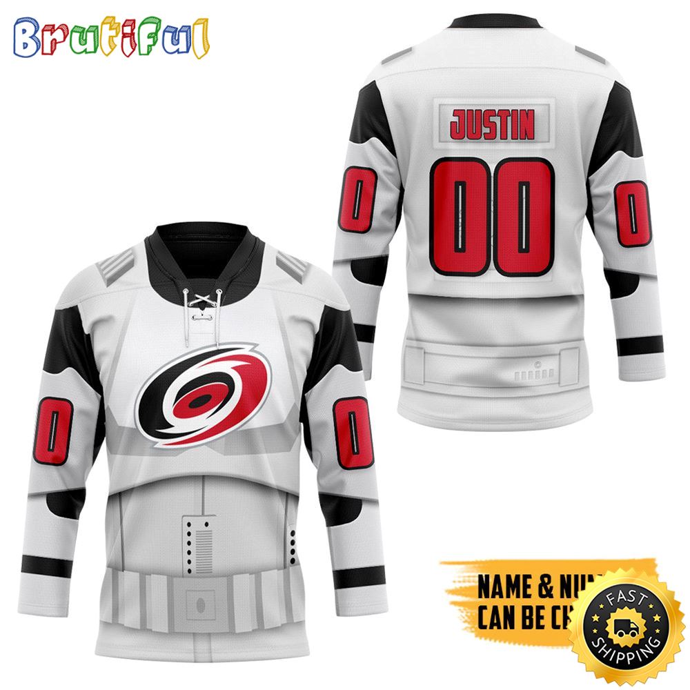 Personalized NHL SW X Carolina Hurricanes May The 4th Be With You Hockey Jersey Nhl Hockey Jerseys