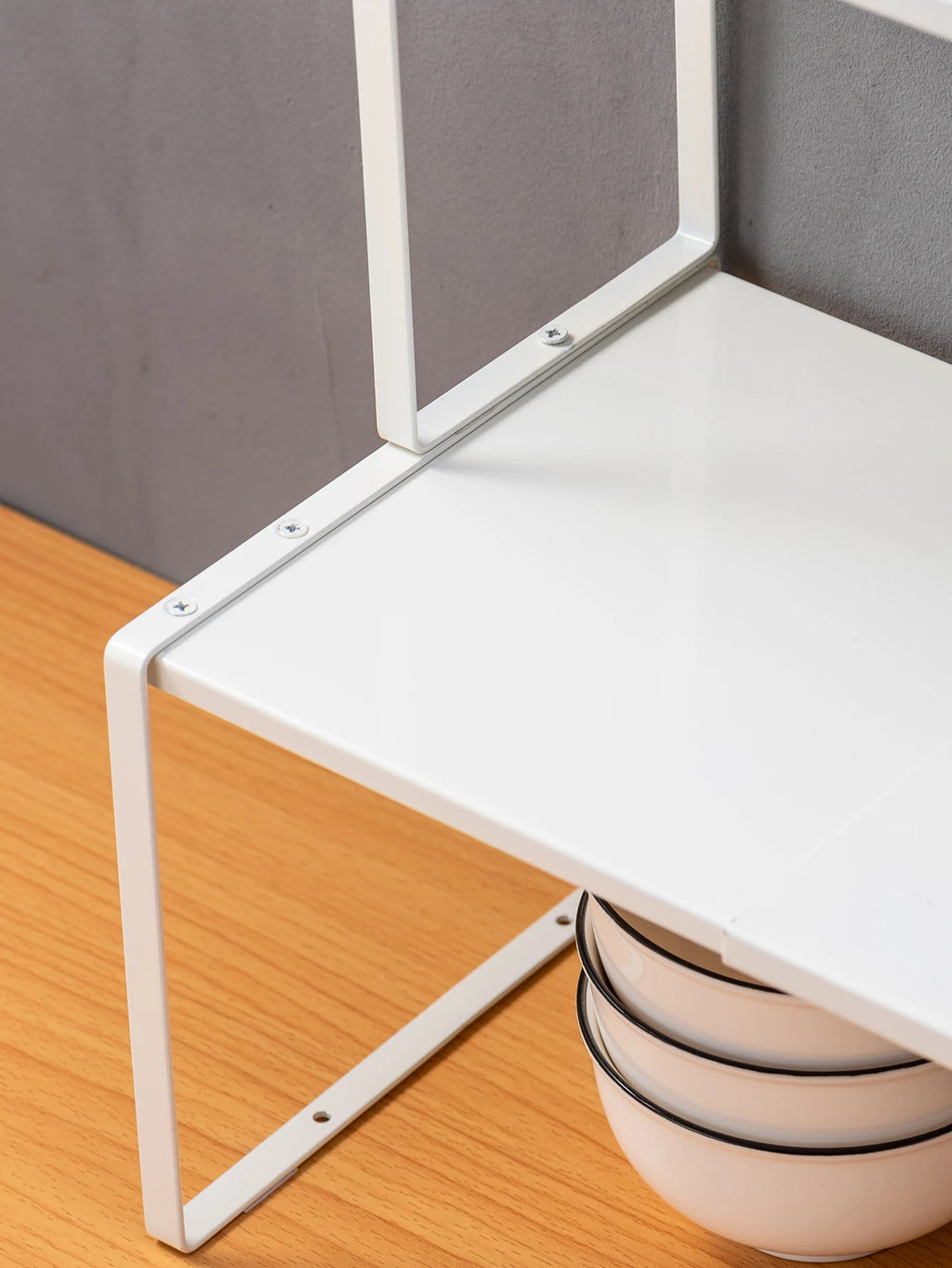 Superimposed telescopic single-layer storage rack Kitchen tabletop cabinet Iron layered seasoning bottle storage rack