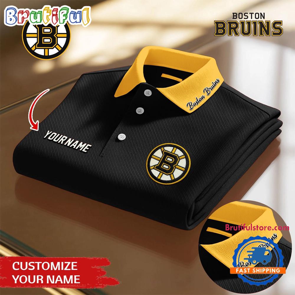 Boston Bruins 2026 NHL New Design Polo Shirt