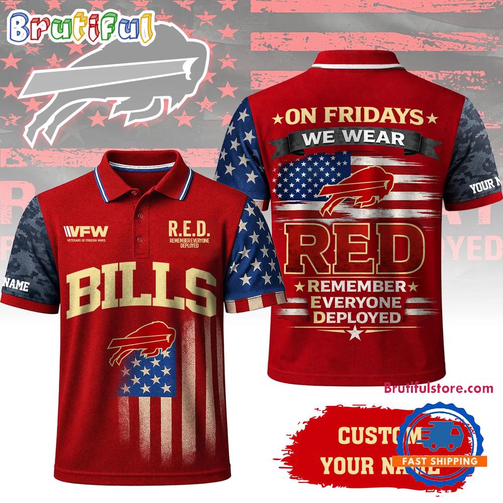 Buffalo Bills 2026 NFL Red Friday Limited Edition Polo Shirt