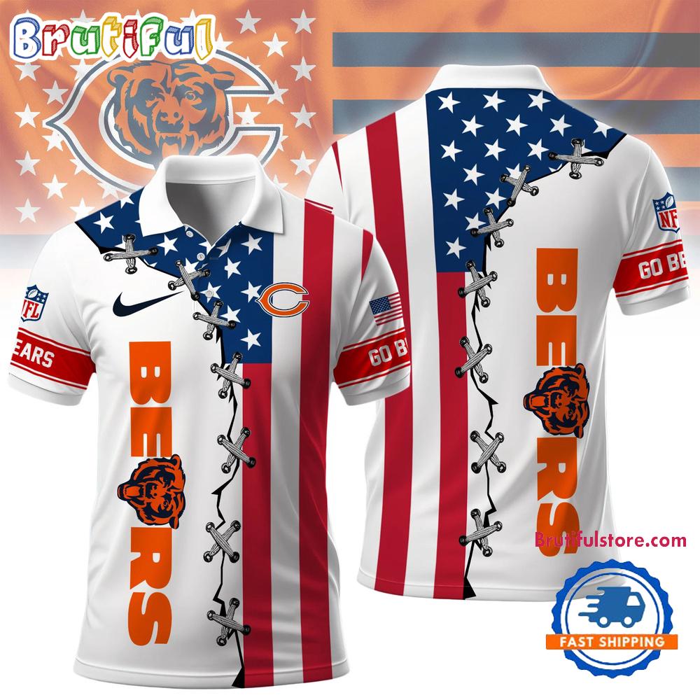 Chicago Bears NFL Freedom American Polo Shirt