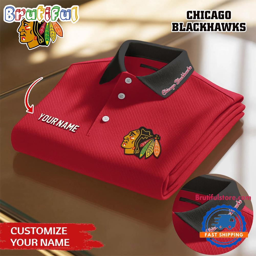 Chicago Blackhawks 2026 NHL New Design Polo Shirt