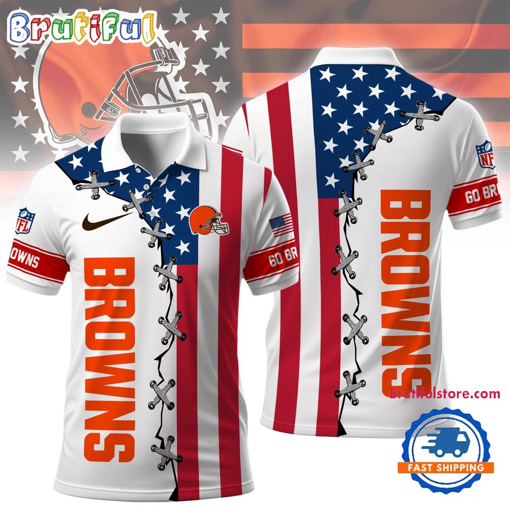 Cleveland Browns NFL Freedom American Polo Shirt