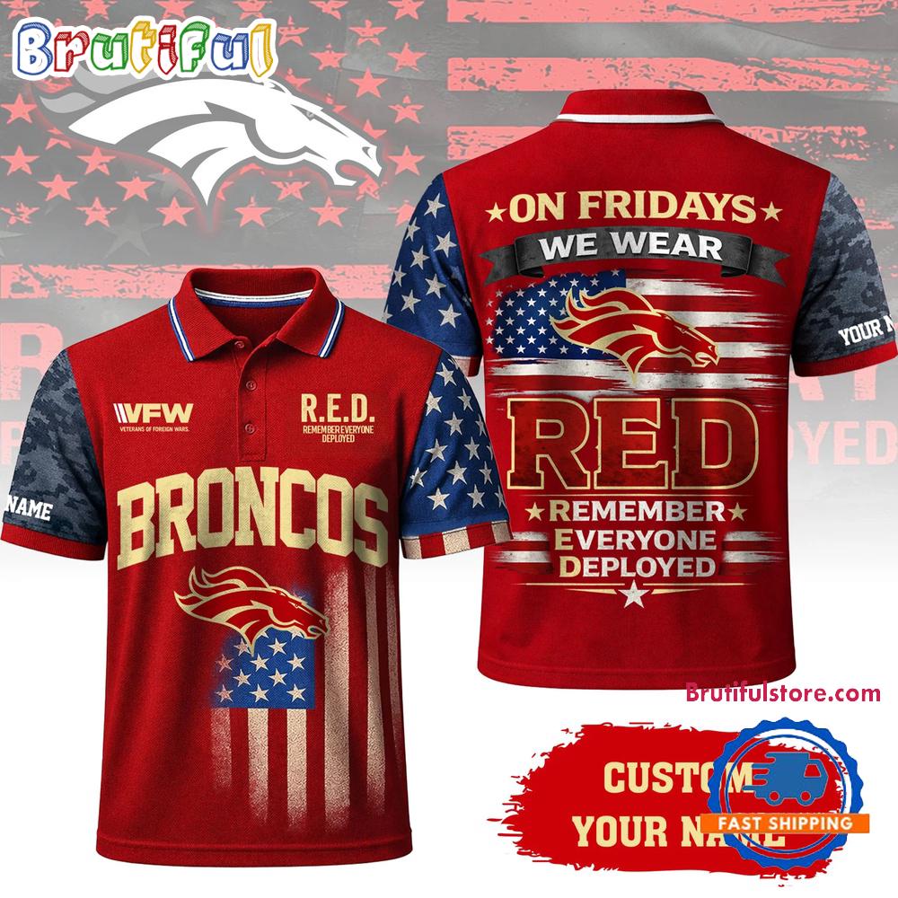Denver Broncos 2026 NFL Red Friday Limited Edition Polo Shirt