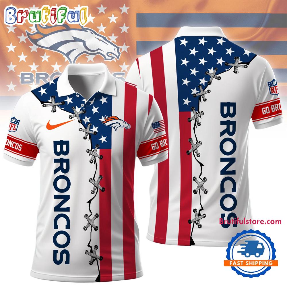 Denver Broncos NFL Freedom American Polo Shirt