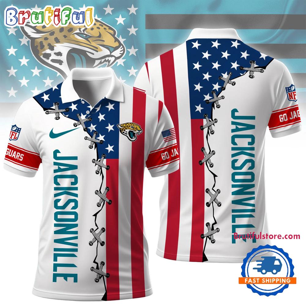 Jacksonville Jaguars NFL Freedom American Polo Shirt