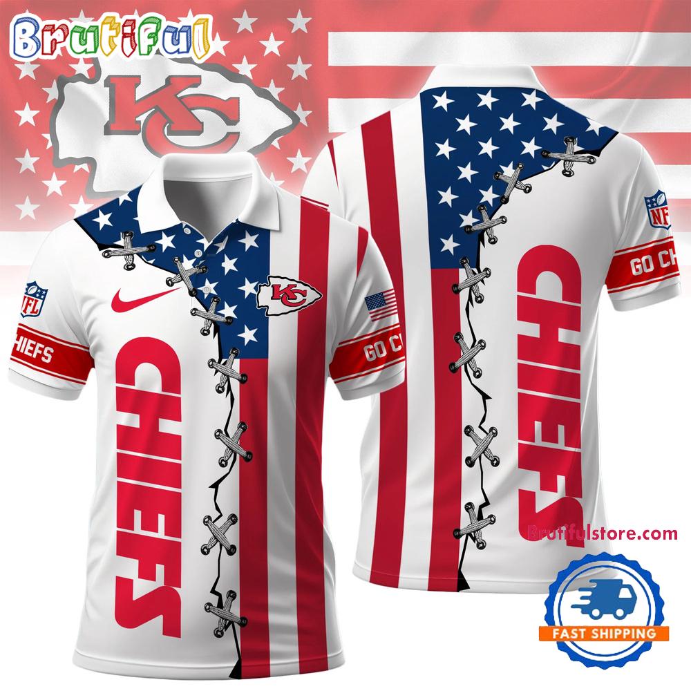 Kansas City Chiefs NFL Freedom American Polo Shirt
