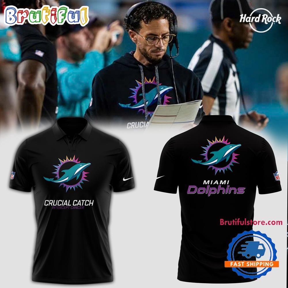 Miami Dolphins 2024 NFL Crucial Catch Polo Shirt