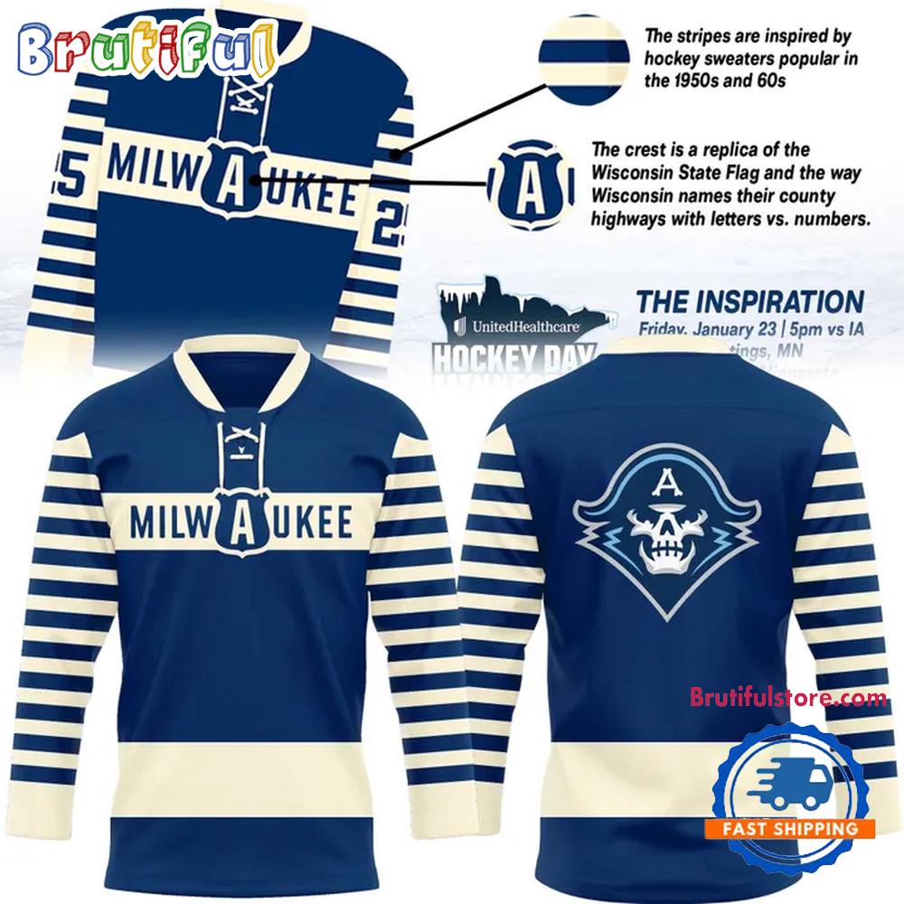 Milwaukee Admirals New Uniform 2026 Hockey Jersey