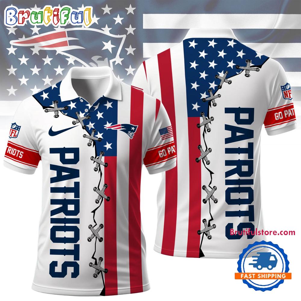 New England Patriots NFL Freedom American Polo Shirt