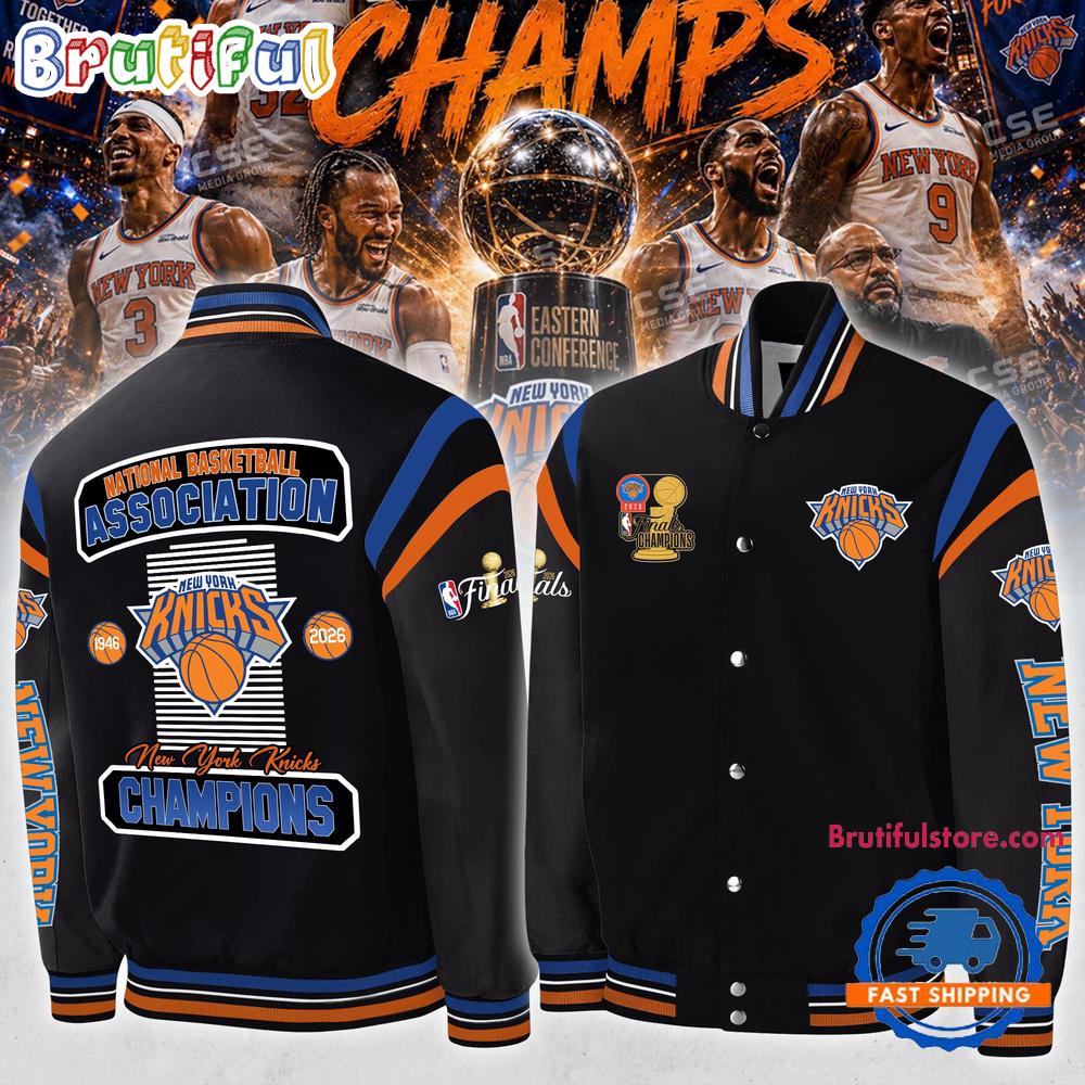 New York Knicks 2026 NBA Finals Champions Bomber Jacket