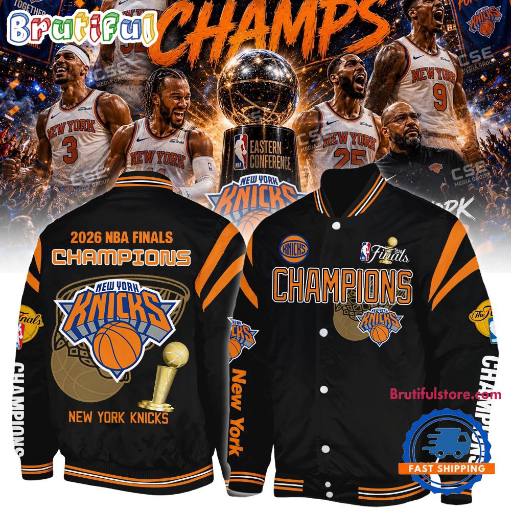 New York Knicks 2026 NBA Finals Champions Limited Edition Bomber Jacket