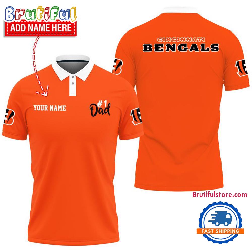 NFL Cincinnati Bengals Best Dad Wonderful Father's Day Polo Shirts