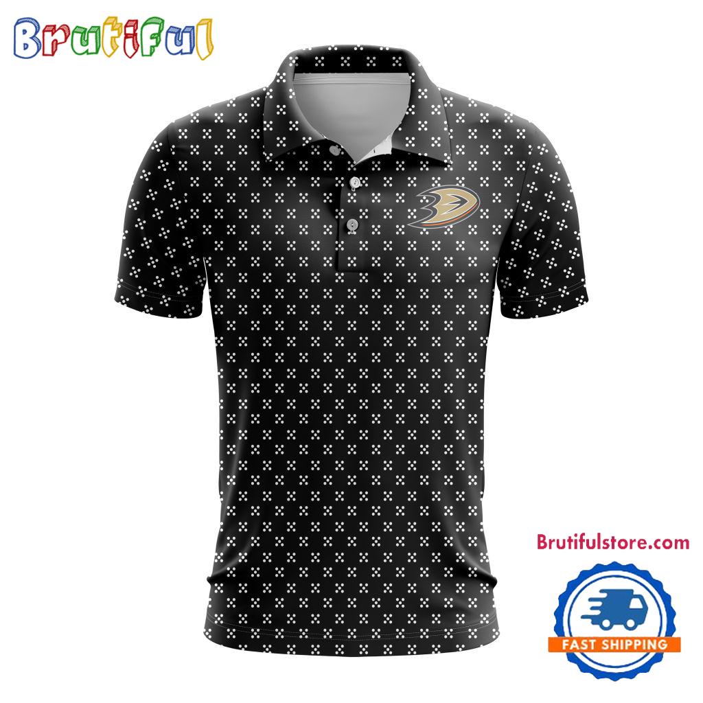NHL Anaheim Ducks Hockey Team New Design Polo Shirt