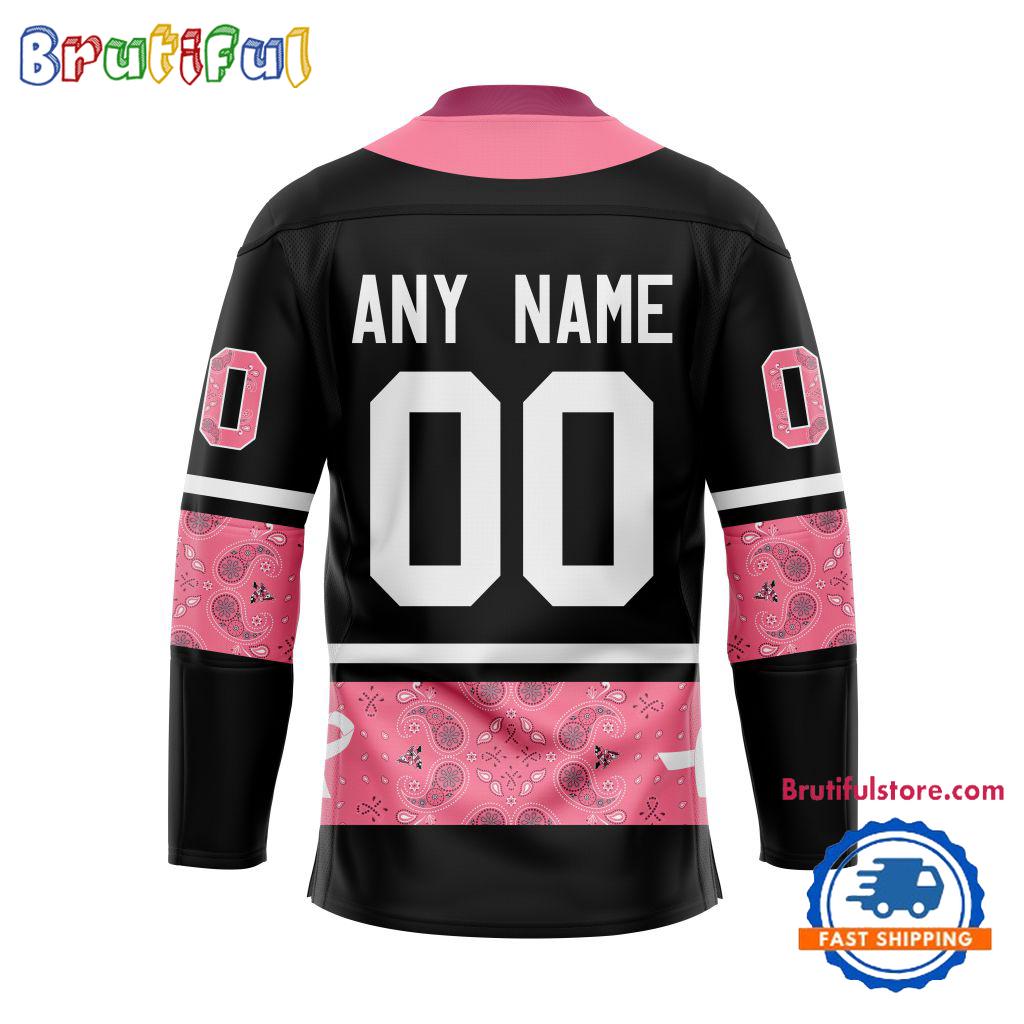 NHL Arizona Coyotes In October We Wear Pink Breast Cancer Design Hockey Jersey