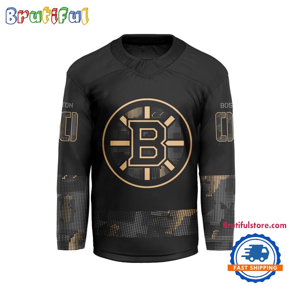 NHL Boston Bruins Military Appreciation Design Hockey Jersey