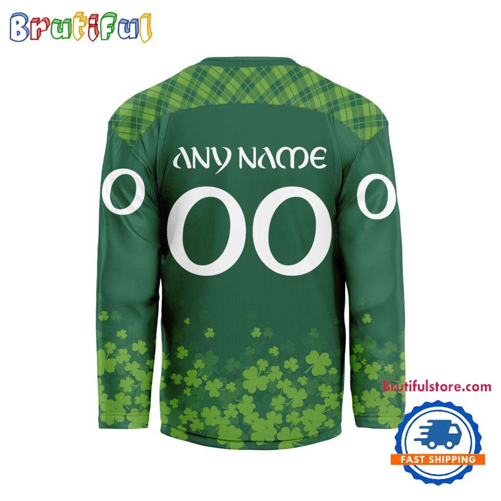 NHL Boston Bruins St.Patrick's Day New Design Hockey Jersey, NHL Patricks Day Jersey