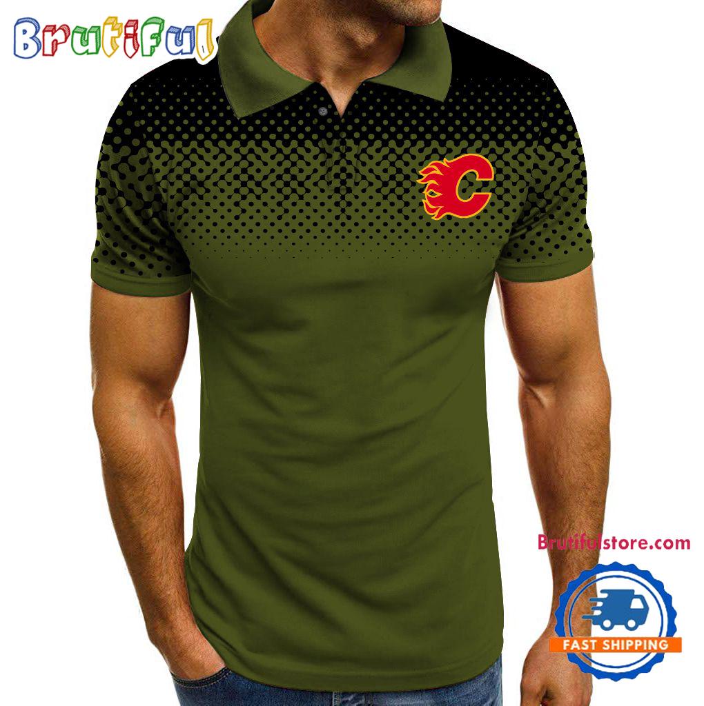 NHL Calgary Flames Hockey Team Limited Edition Polo Shirts