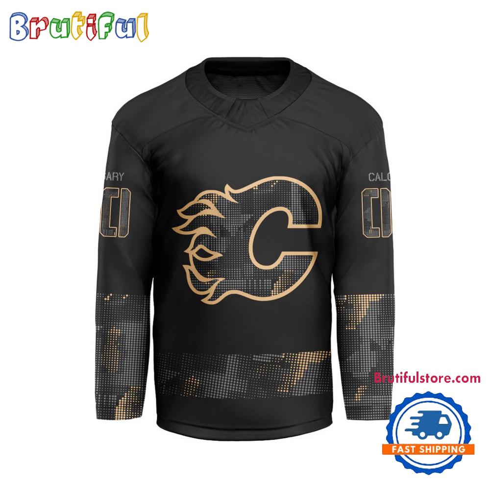 NHL Calgary Flames Military Appreciation Design Hockey Jersey