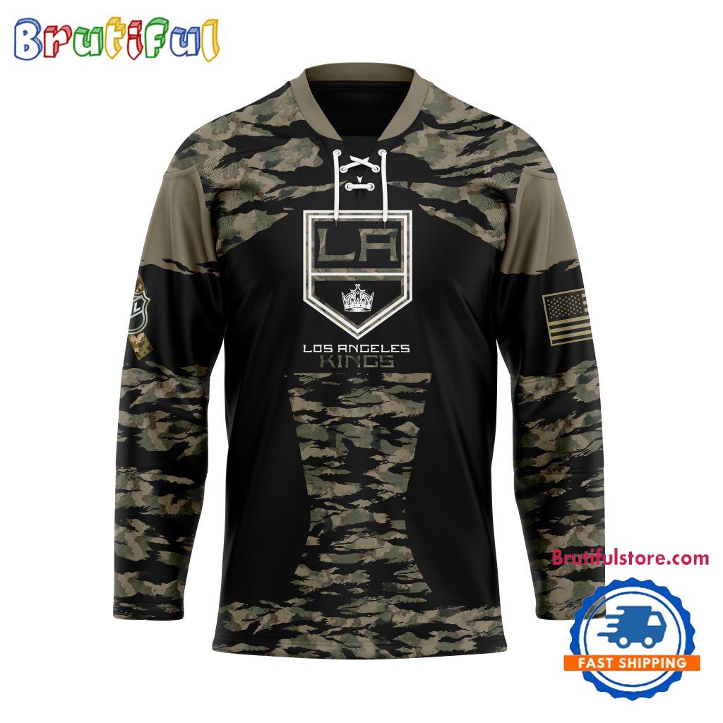 NHL Los Angeles Kings Custom Honoring Veterans Camo Hockey Jersey