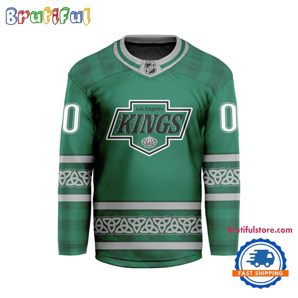 NHL Los Angeles Kings For St.Patrick's Day Limited New Hockey Jersey