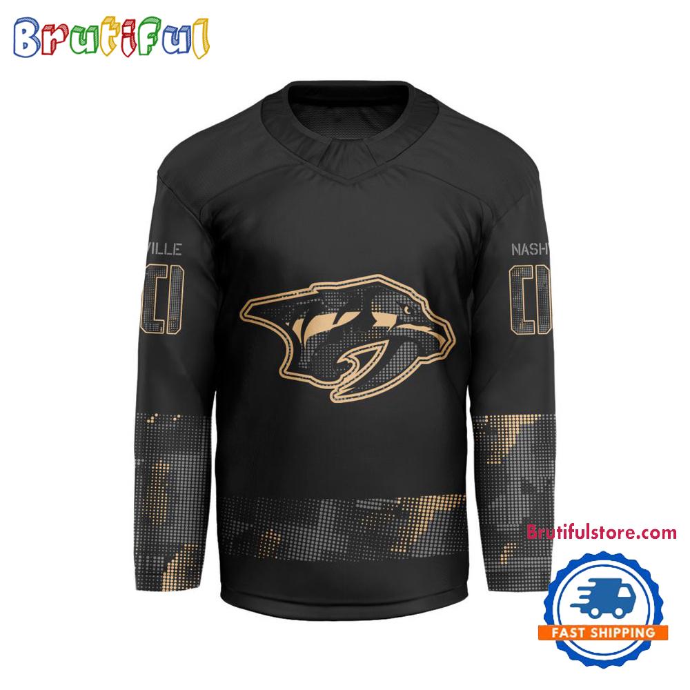 NHL Nashville Predators Military Appreciation Design Hockey Jersey