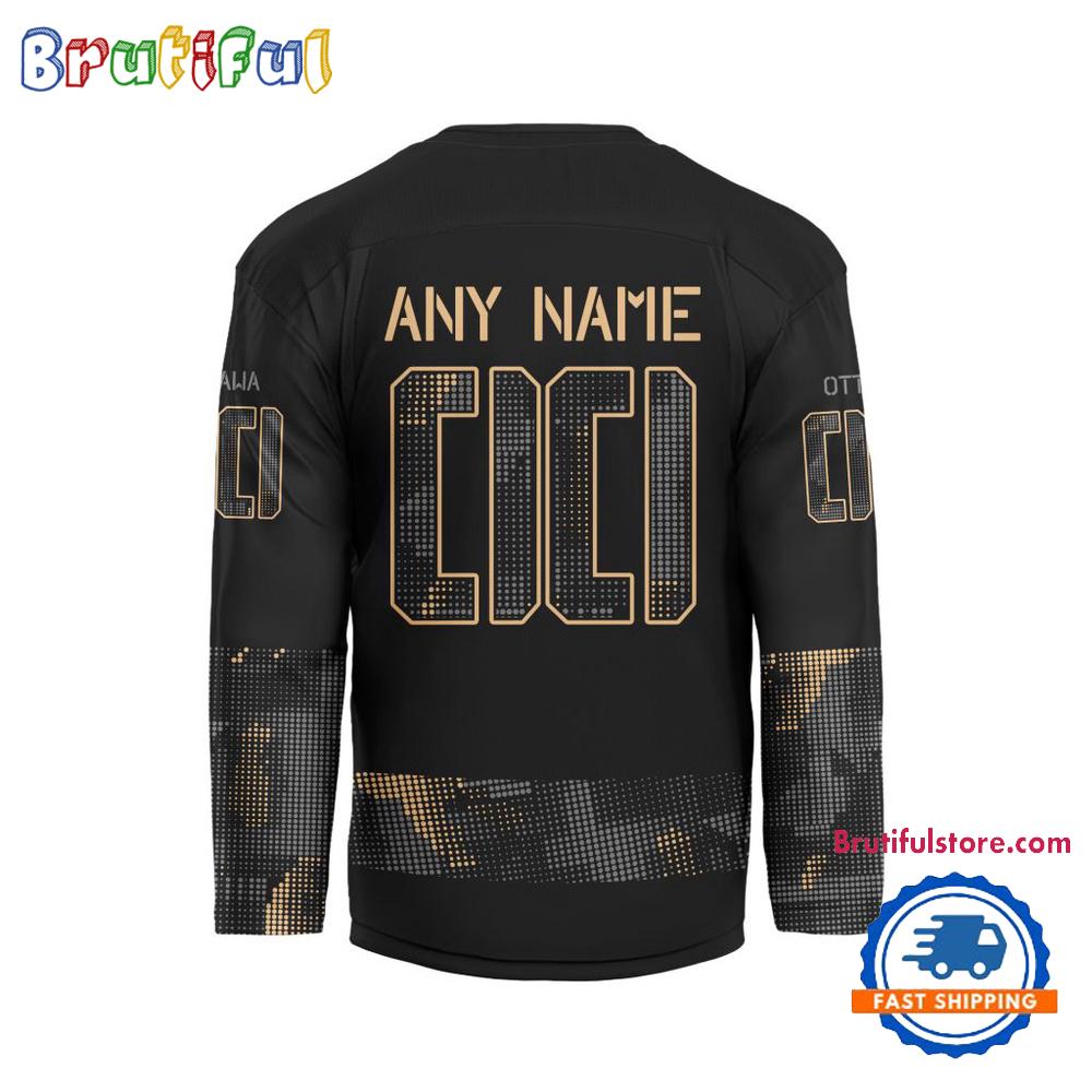 NHL Ottawa Senators Military Appreciation Design Hockey Jersey