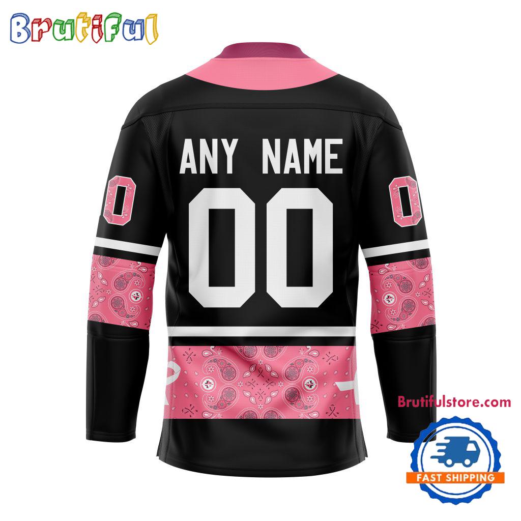 NHL Winnipeg Jets In October We Wear Pink Breast Cancer Design Hockey Jersey