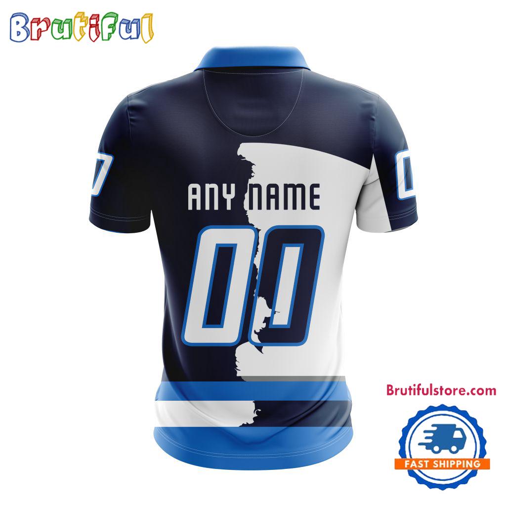 NHL Winnipeg Jets Personalize Home Mix Away Kits Polo Shirts