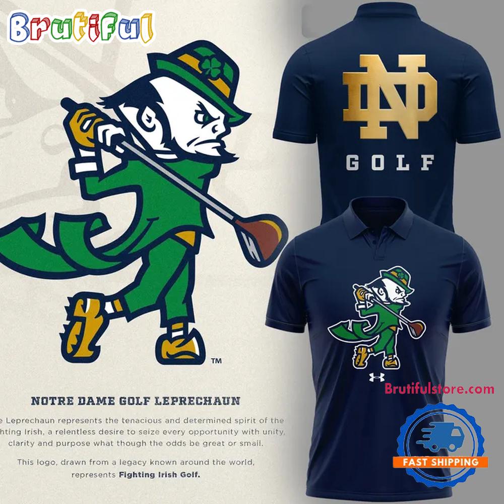 Notre Dame Fighting Irish Golf Navy Performance Polo Shirt