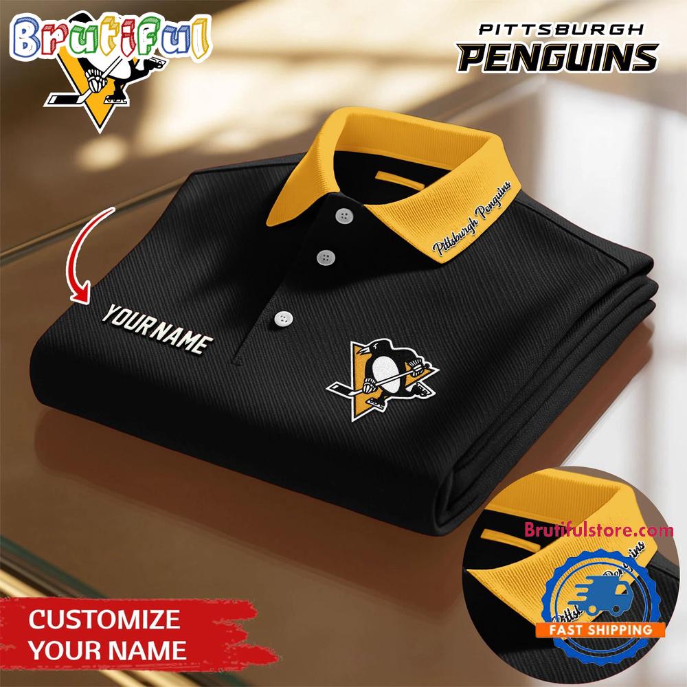 Pittsburgh Penguins 2026 NHL New Design Polo Shirt