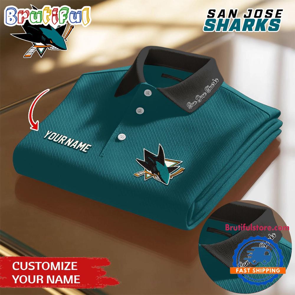 San Jose Sharks 2026 NHL New Design Polo Shirt