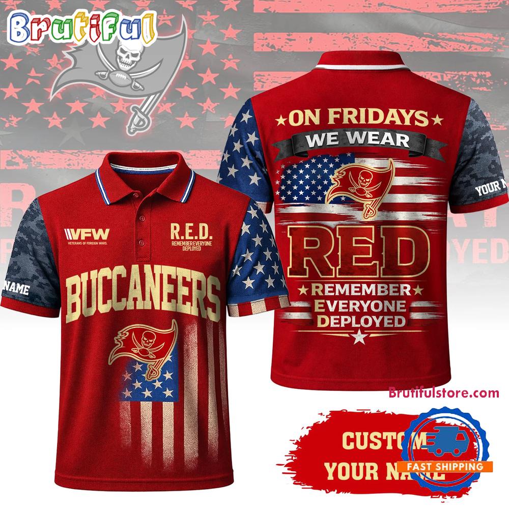 Tampa Bay Buccaneers 2026 NFL Red Friday Limited Edition Polo Shirt