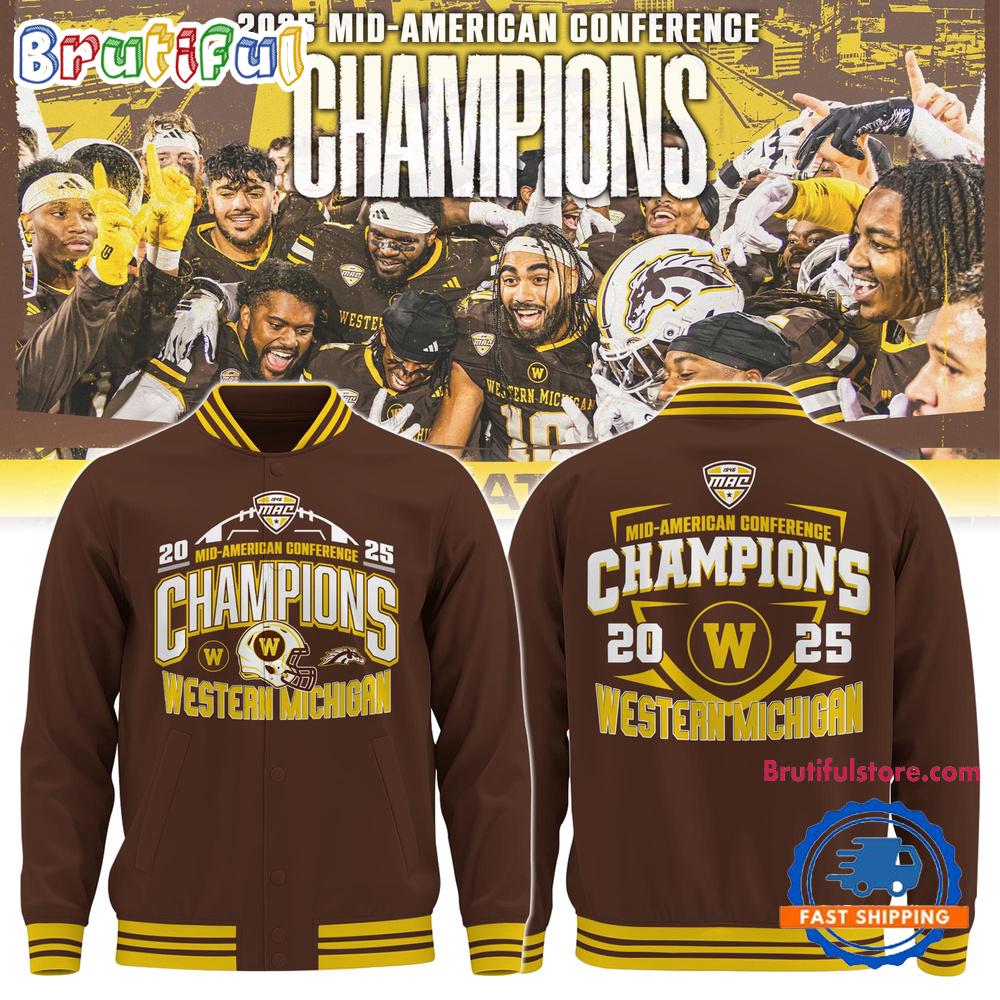 Western Michigan Broncos 2025 Mid-American Conference Football Champions Limited Edition Bomber Jacket